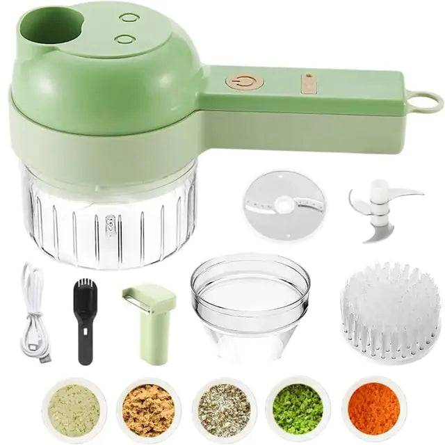 4 in 1 Portable Electric Vegetable Chopper Set