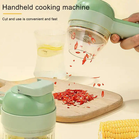 4 in 1  Portable Electric Vegetable Chopper Set