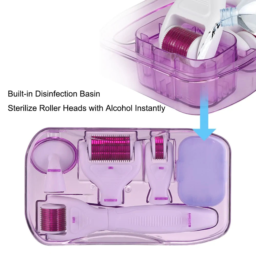 6 in 1 Derma Roller Cosmetic Microneedle Kit