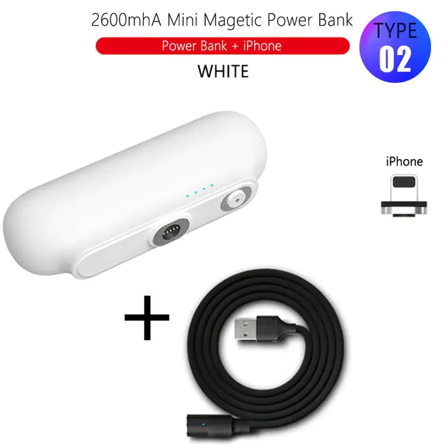 3000mAh Magnetic Wireless Power Bank E