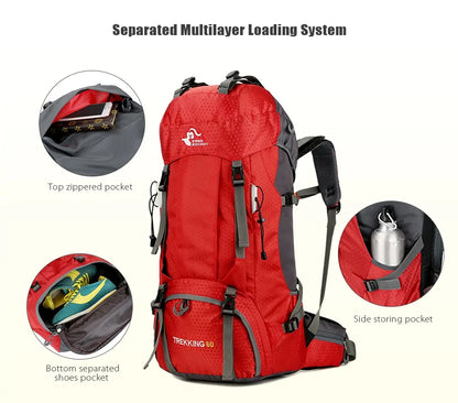 Outdoor Camping Backpack with Rain Cover