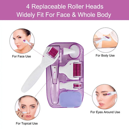 6 in 1 Derma Roller Cosmetic Microneedle Kit